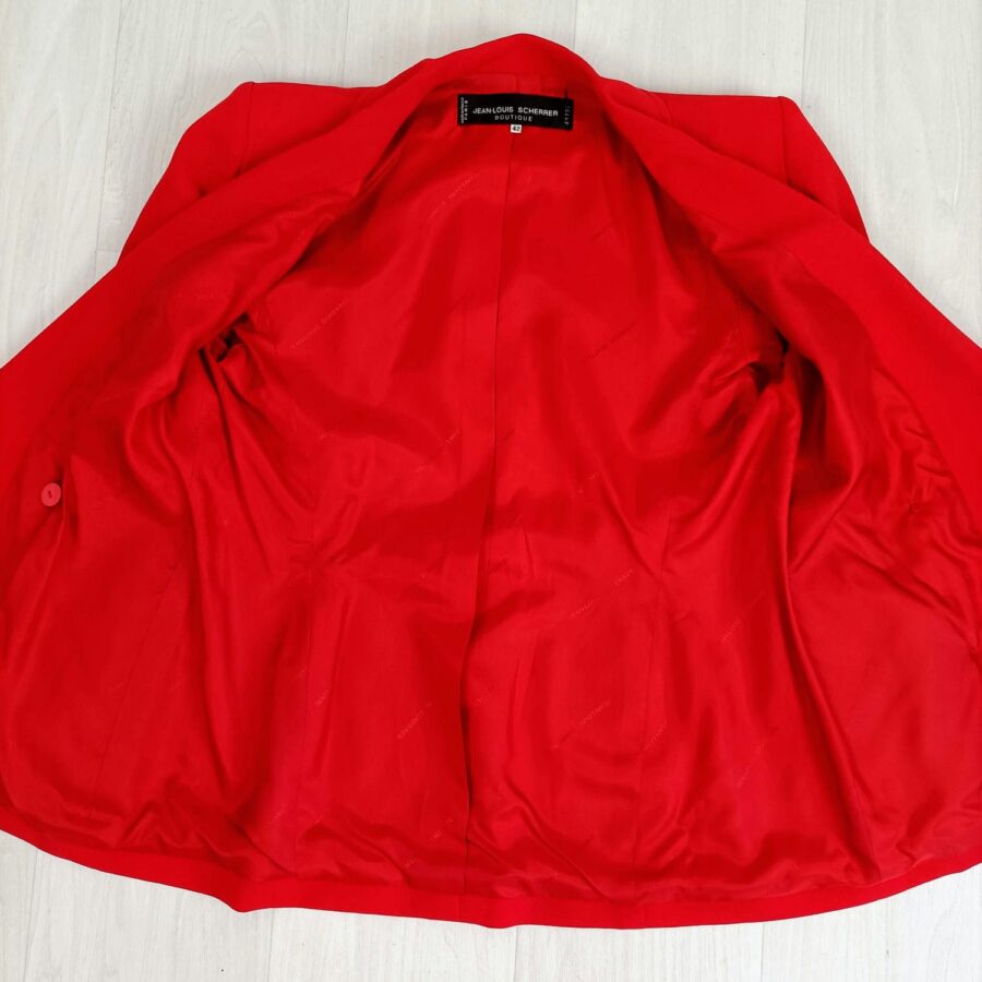 blazer rosso vintage anni 90