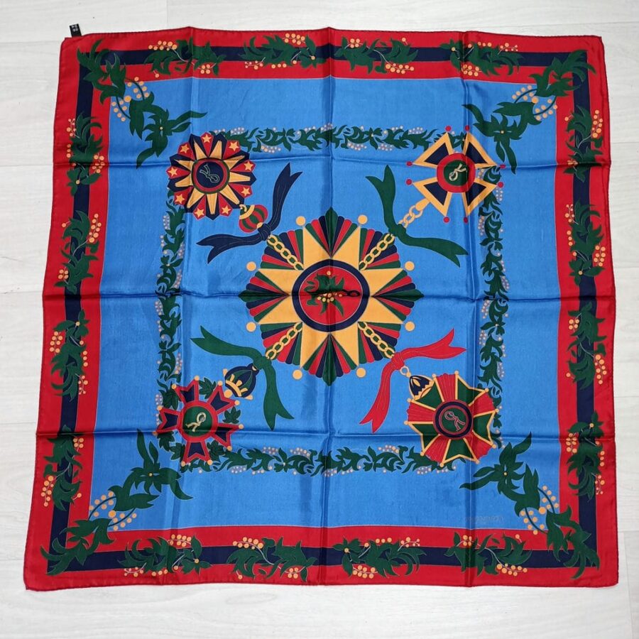 Foulard Roberta di Camerino in seta vintage anni '80 - immagine 9