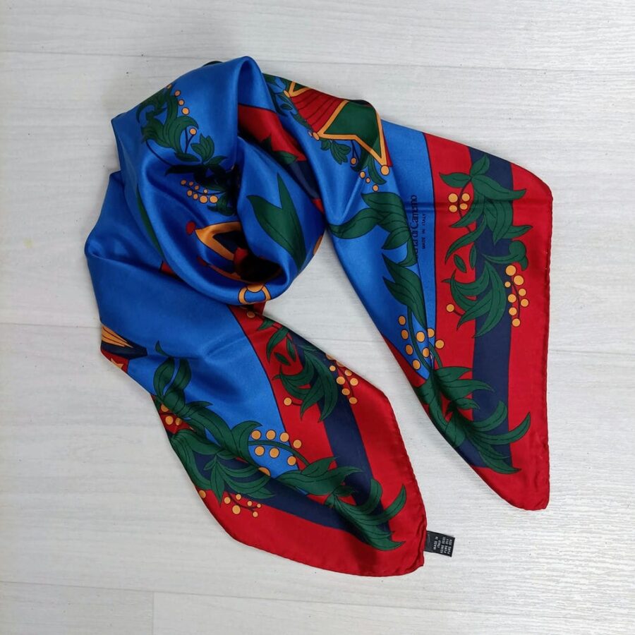 Foulard Roberta di Camerino in seta vintage anni '80 - immagine 3