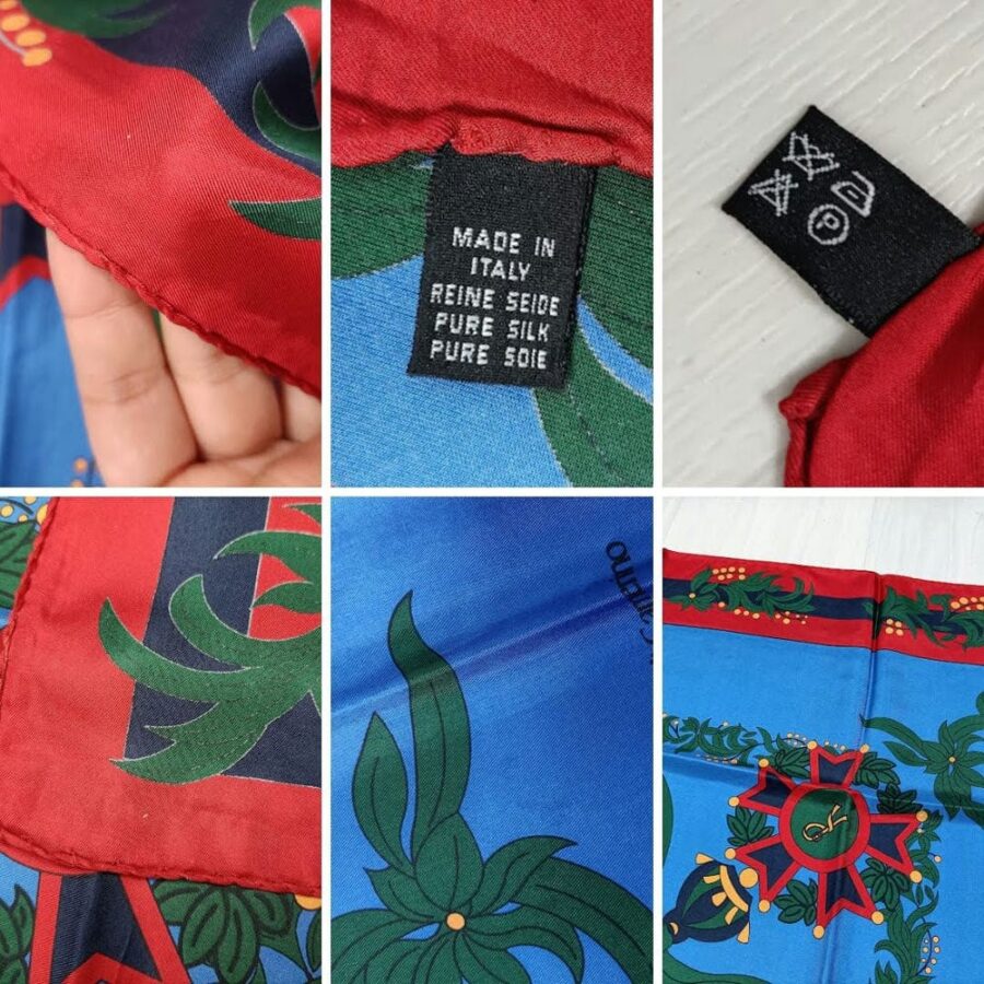 Foulard Roberta di Camerino in seta vintage anni '80 - immagine 8