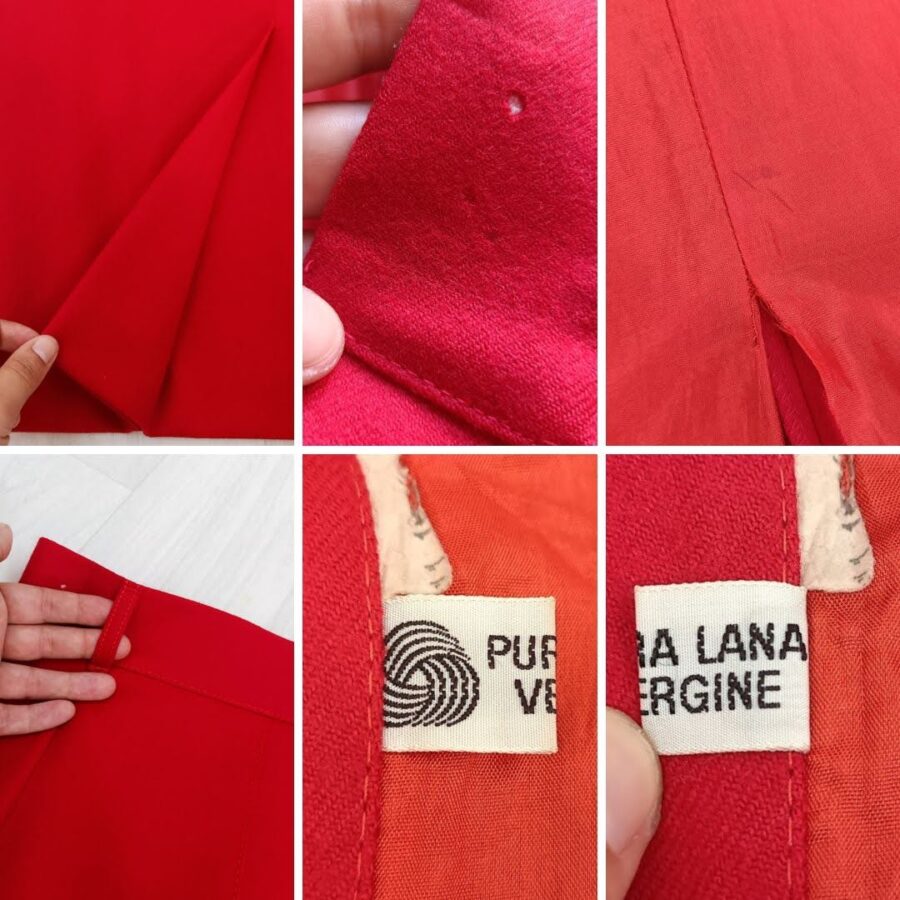 vintage red skirt