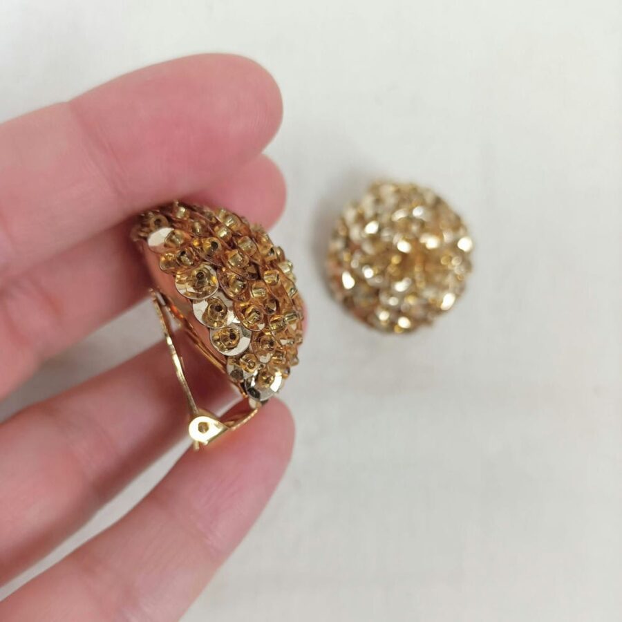 Orecchini con paillettes vintage anni '60