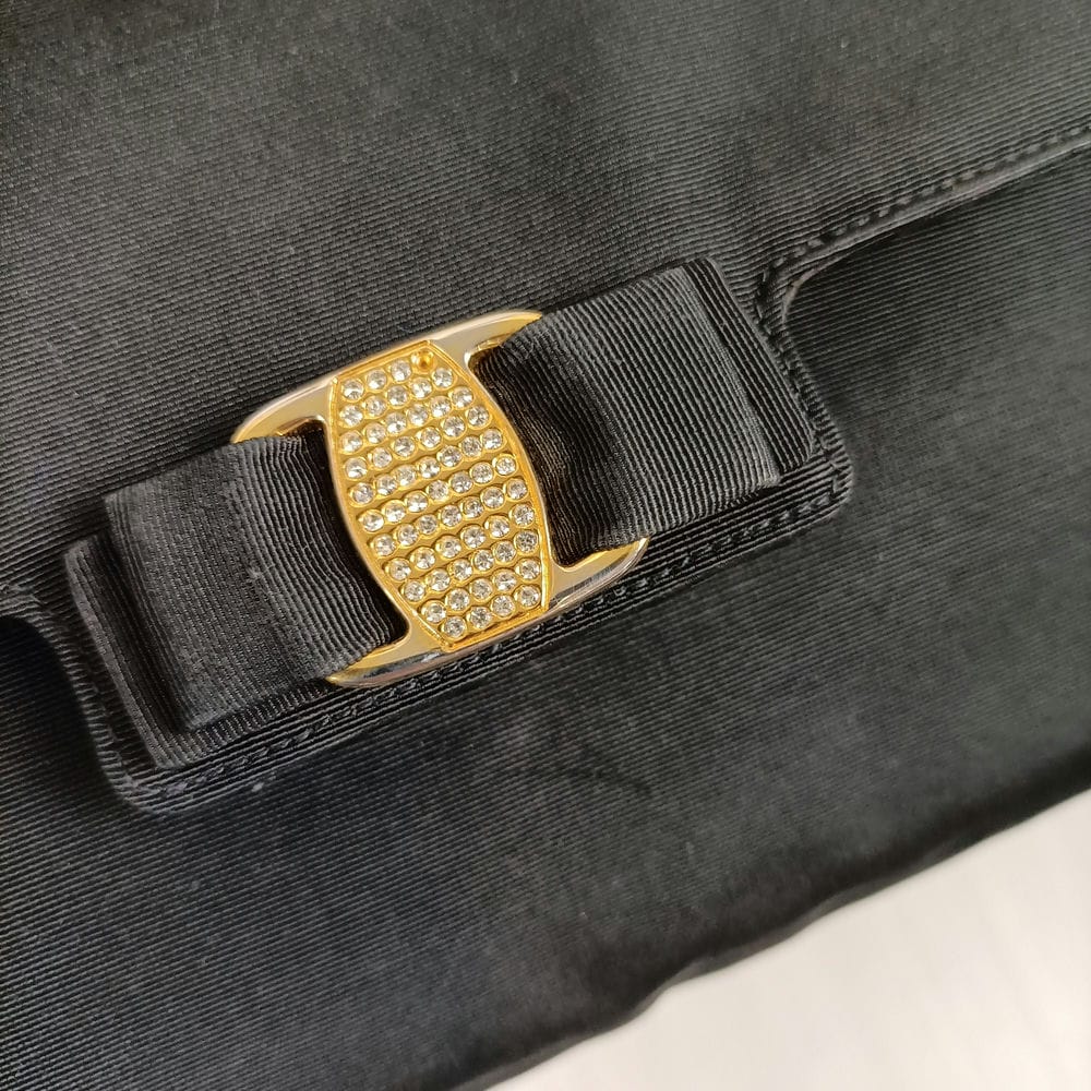 black evening bag Salvatore Ferragamo