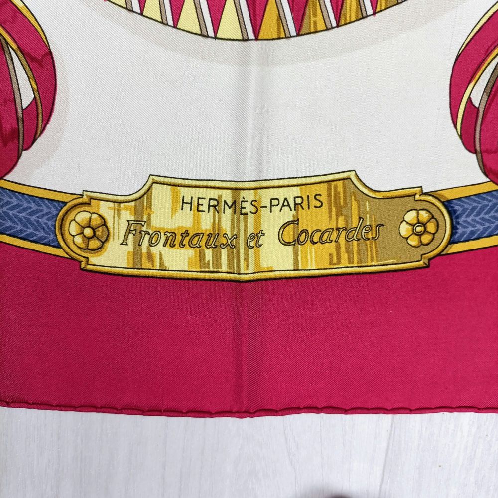 Foulard Hermes vintage Frontaux et Cocardes 1968 - immagine 2