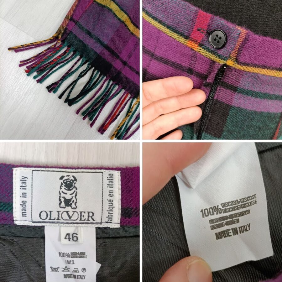 Oliver by Valentino gonna plaid
