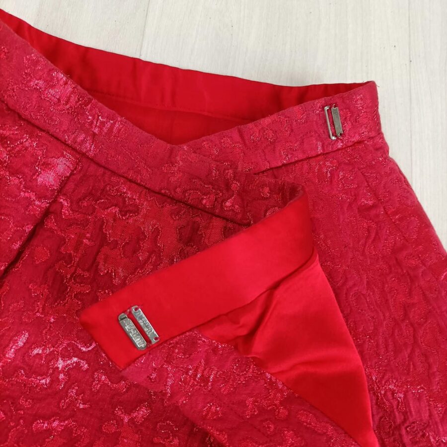 gonna vintage rossa YSL