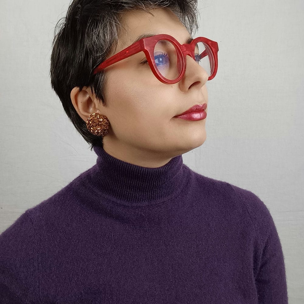 vintage bronze earrings