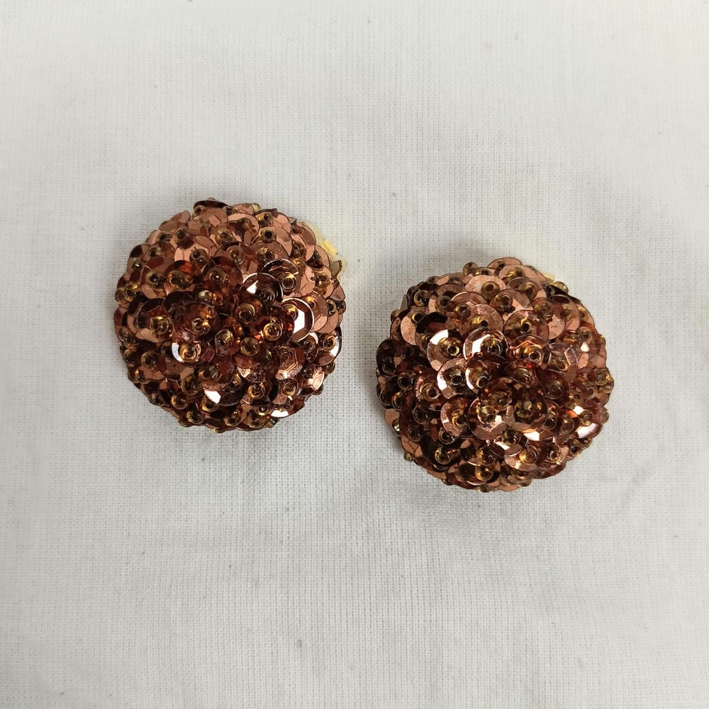 Orecchini bronzo vintage anni '60