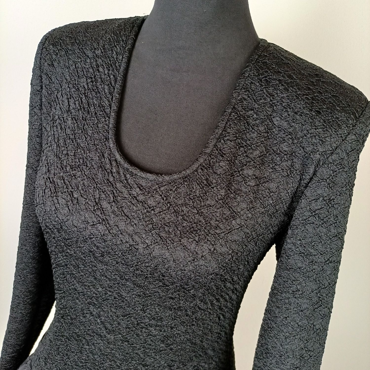 vintage black dress 80s