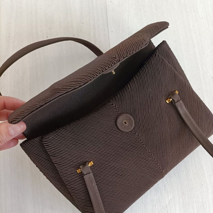 vintage brown evening bag