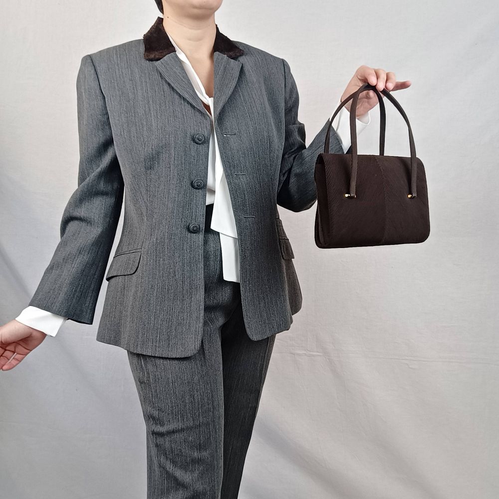 Borsa a mano vintage in seta