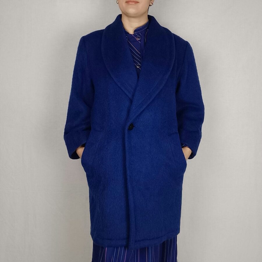 cappotto blu vintage
