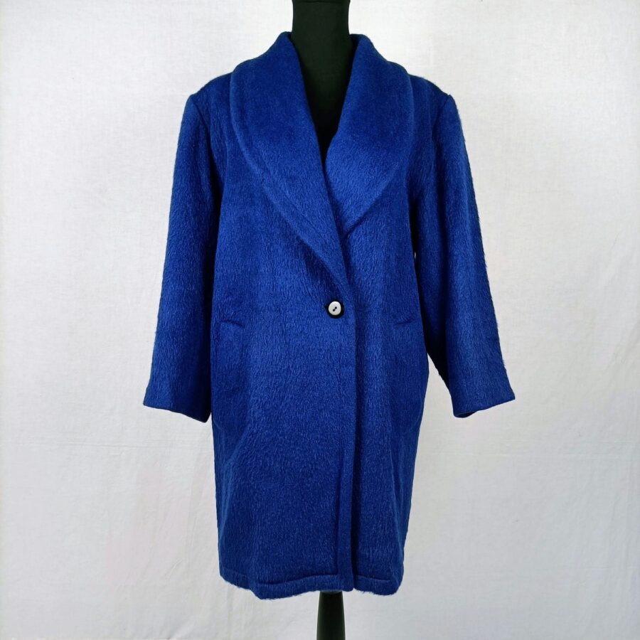 cappotto blu elettrico anni '80