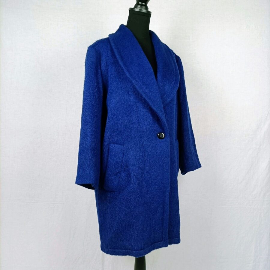 cappotto blu elettrico vintage