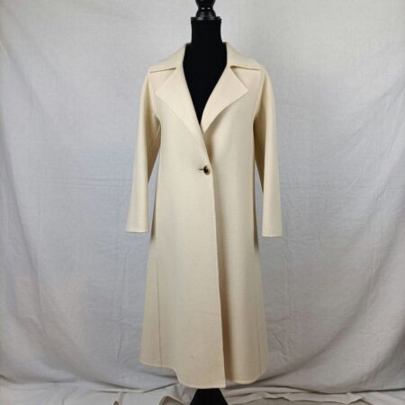 Cappotto bianco lungo