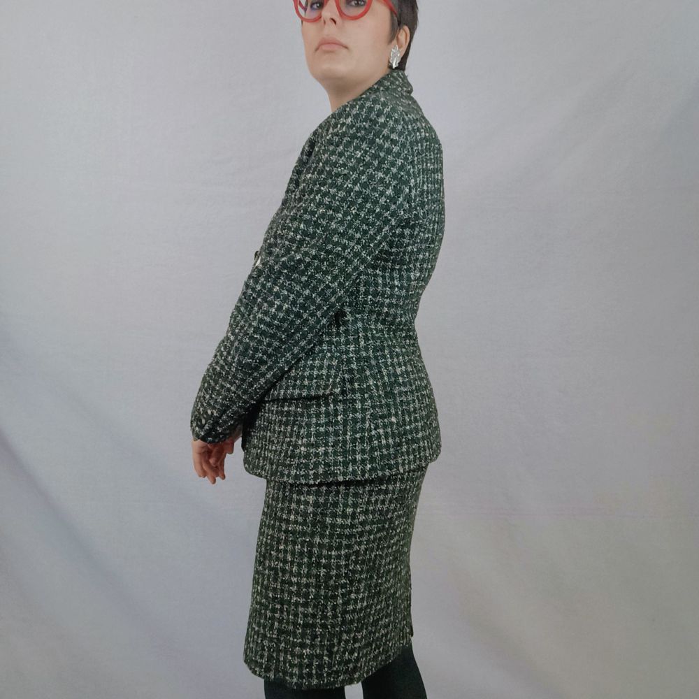 women wool green jacket