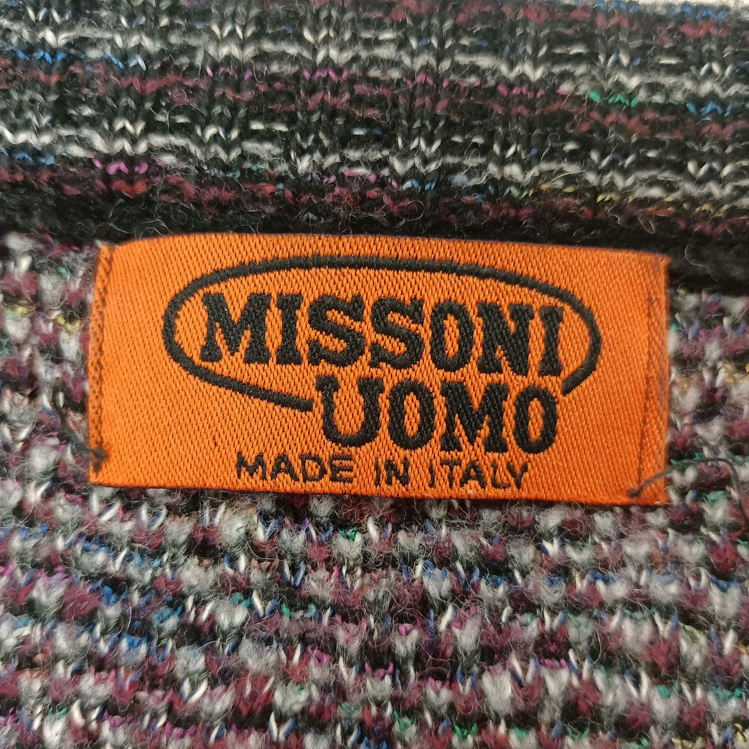 Missoni uomo vintage maglione fantasia
