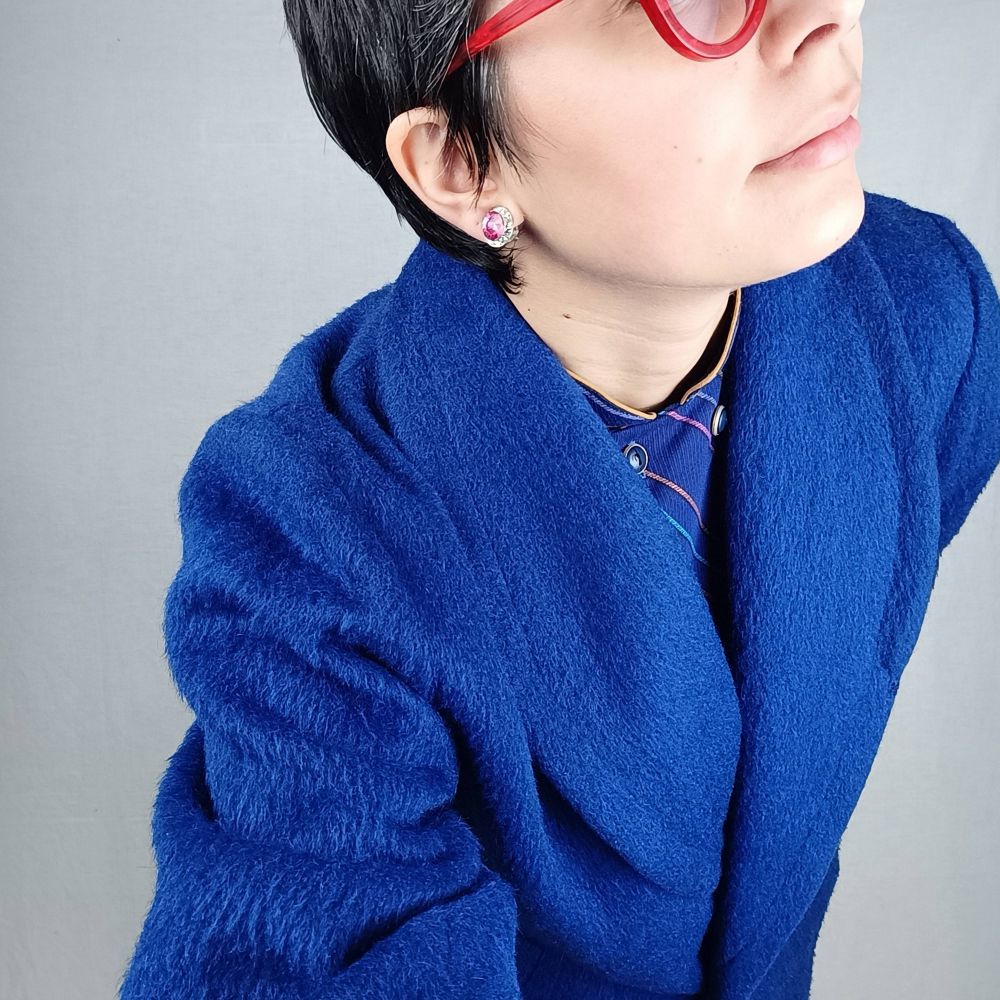 pink earrings vintage