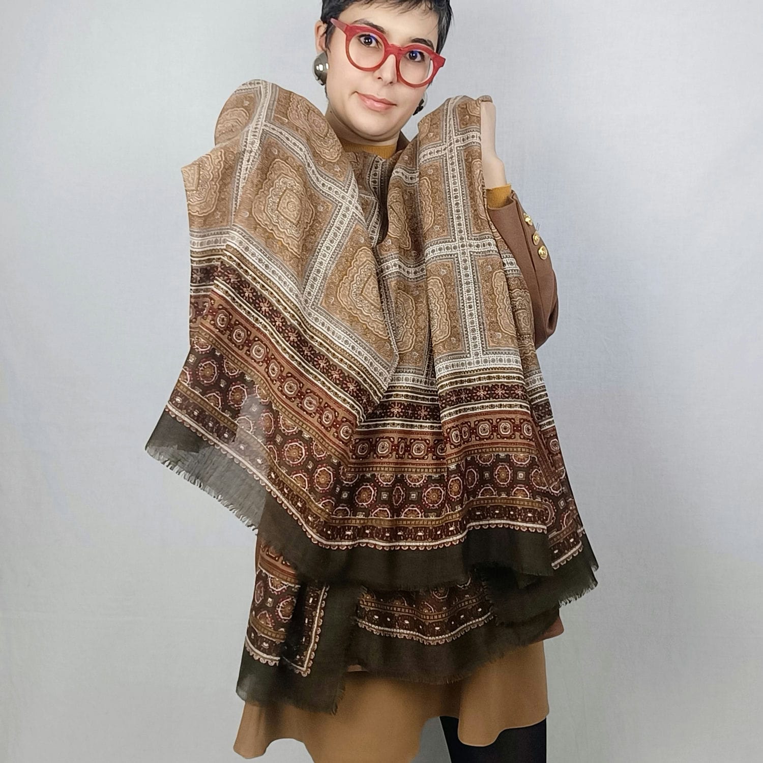 Scialle cachemire e seta YSL - immagine 2