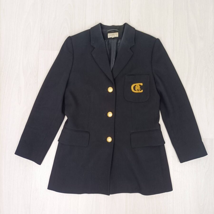 giacca nera preppy