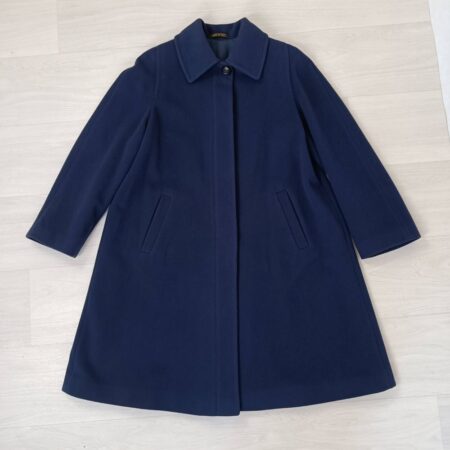 cappotto blu lana