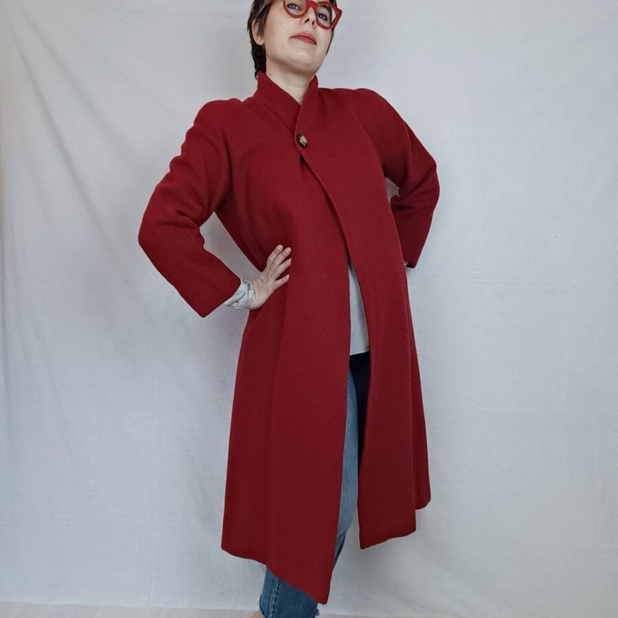 vintage red coat