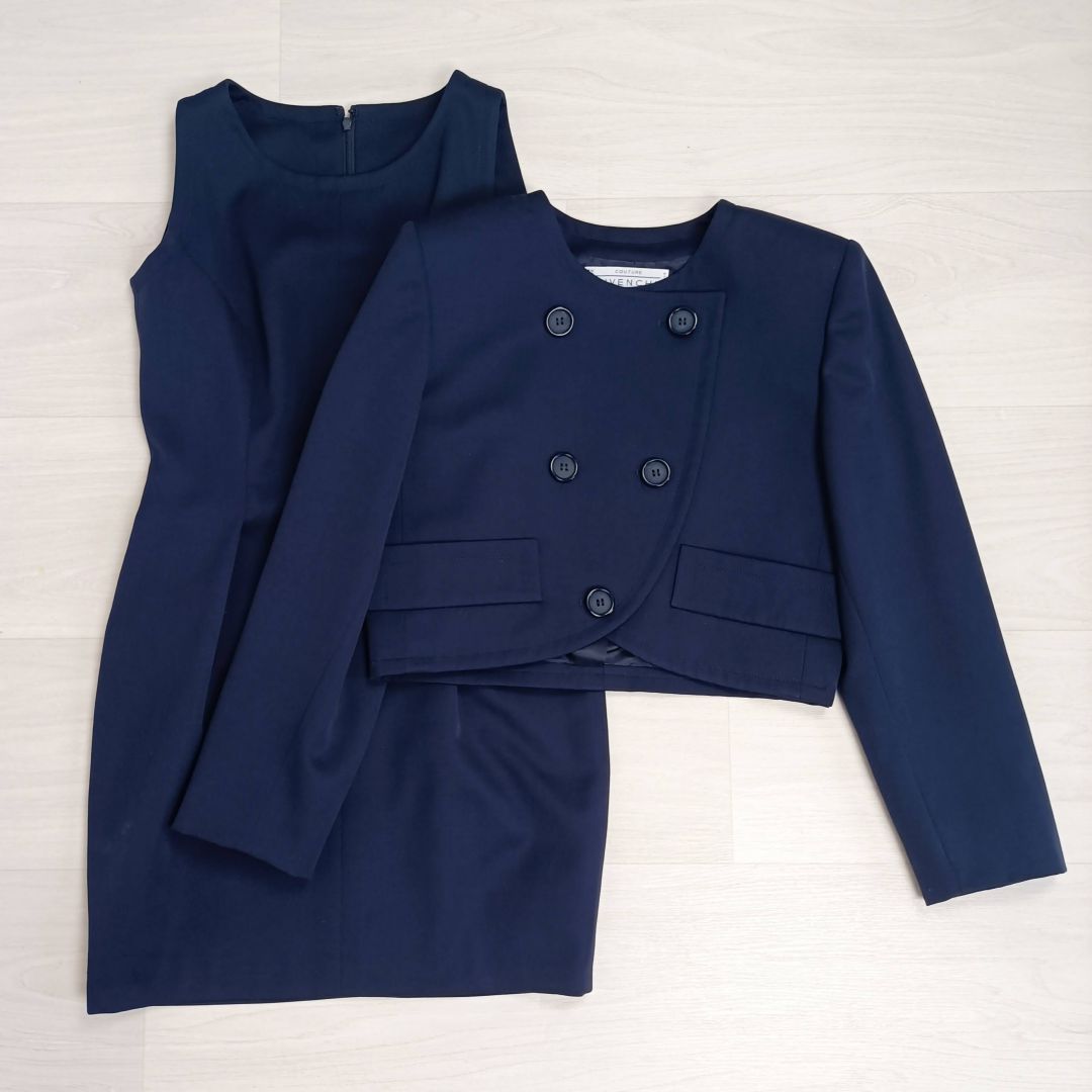 completo elegante blu