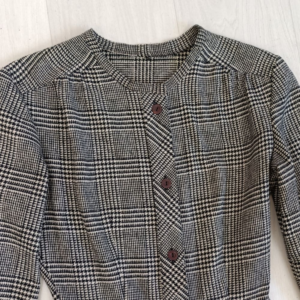 Vestito pied poule bianco nero vintage anni ‘60