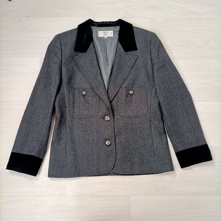 giacca lana grigia