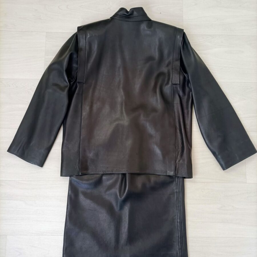 glam leather suit