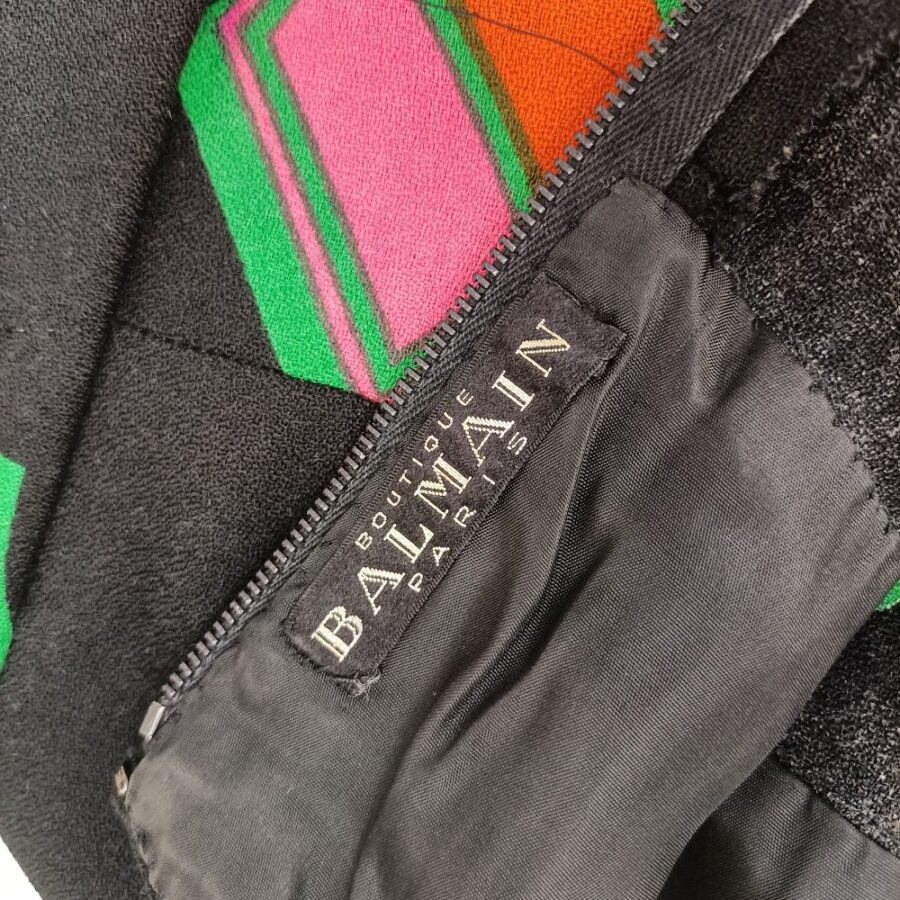 Vestito geometrico vintage Pierre Balmain