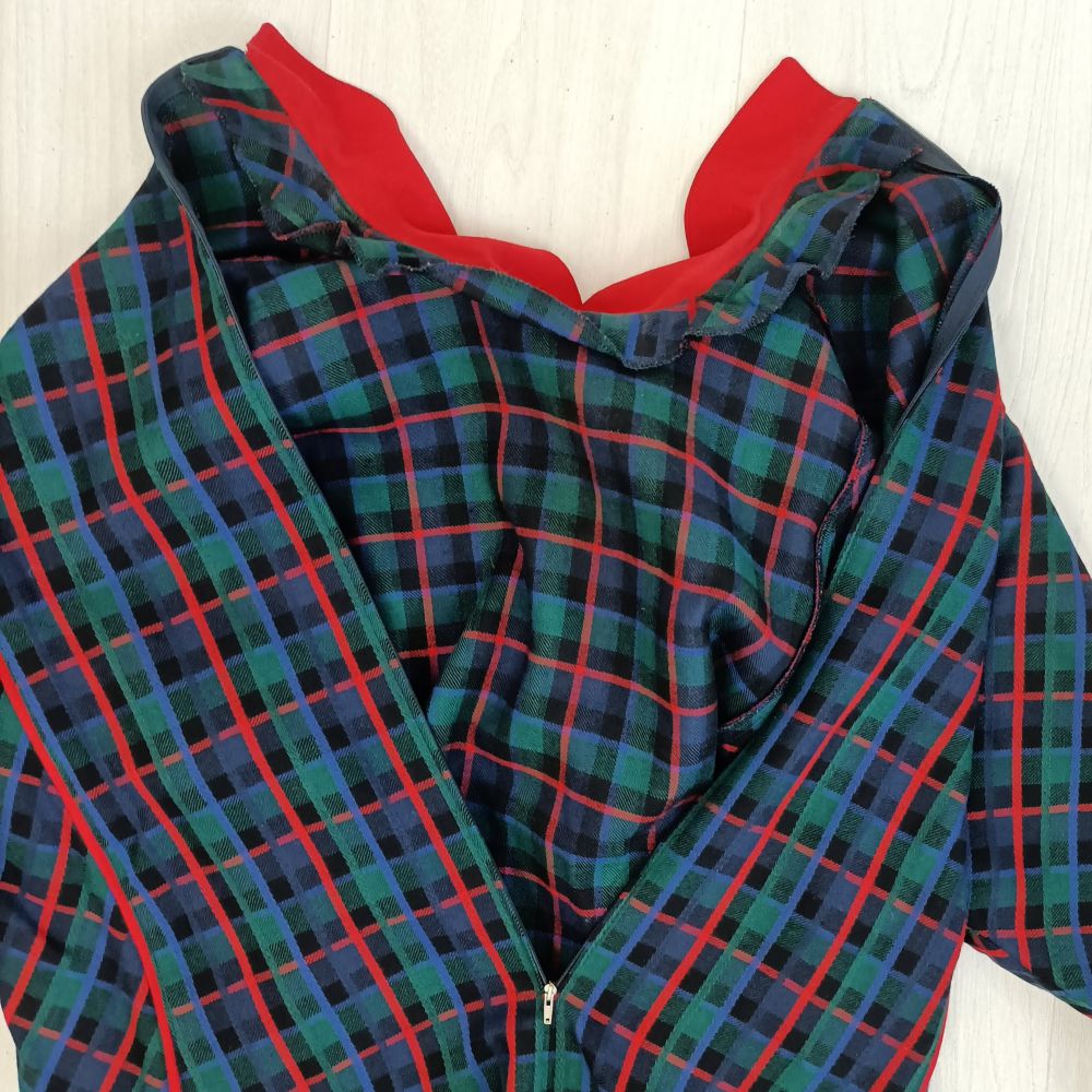 vestito vintage tartan