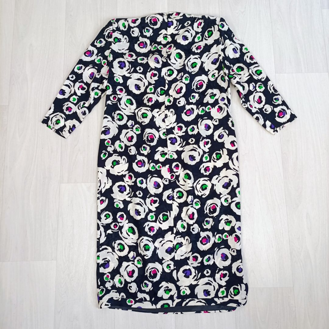 vestito fiori anni 80