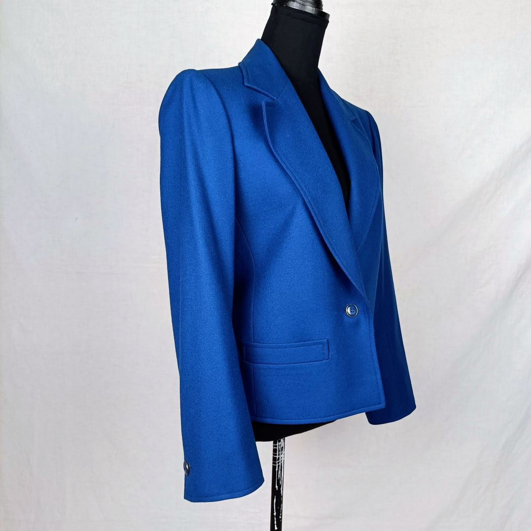 giacca colorblock blu