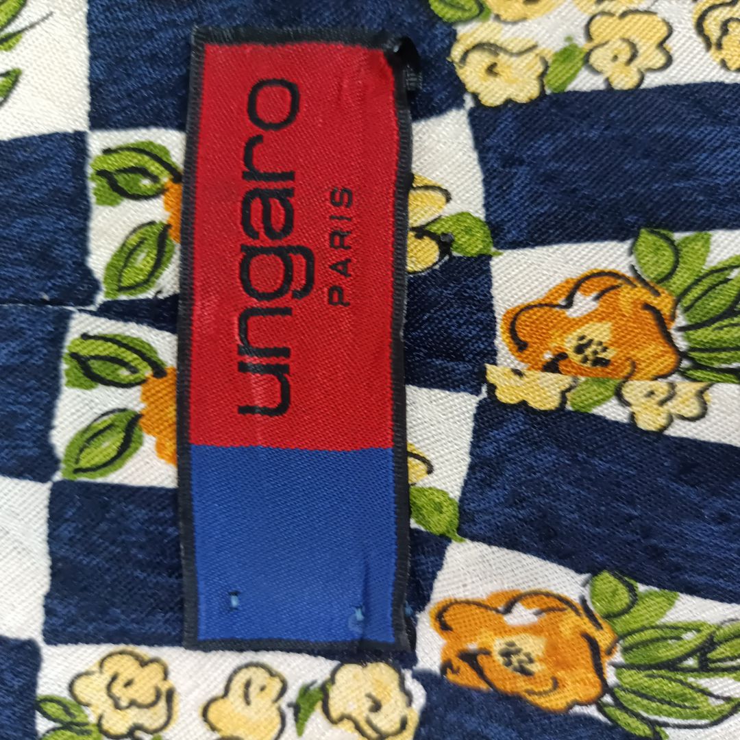Ungaro tie cravatta vintage 80s a fiori