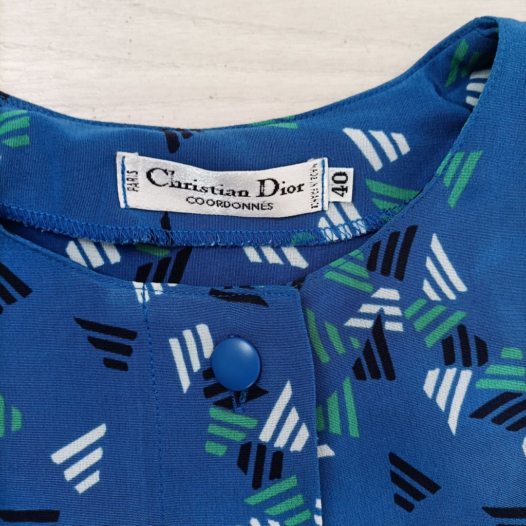 Dior per Uta Air France vestito blu vintage