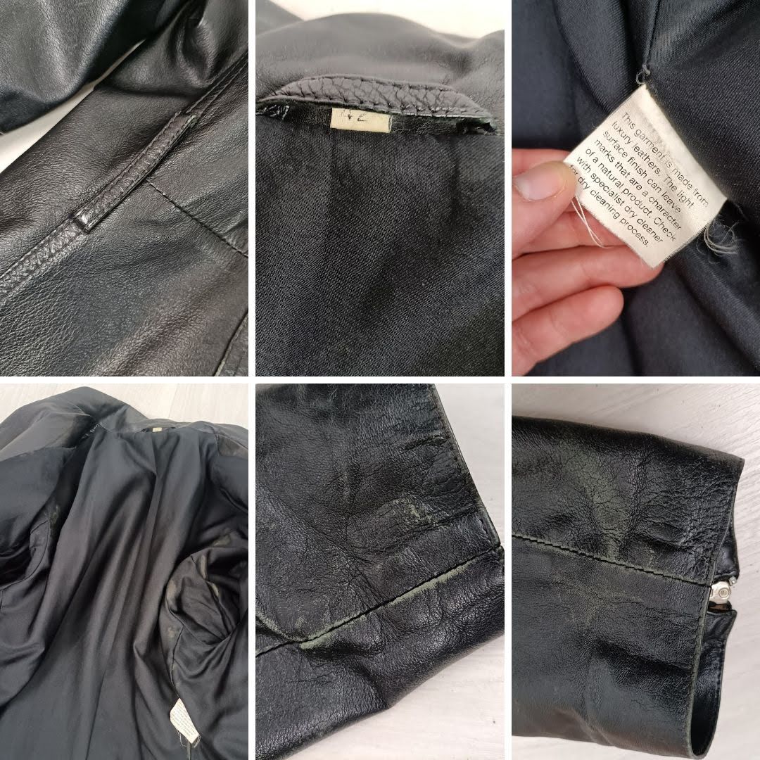 giacca pelle vintage anni 80