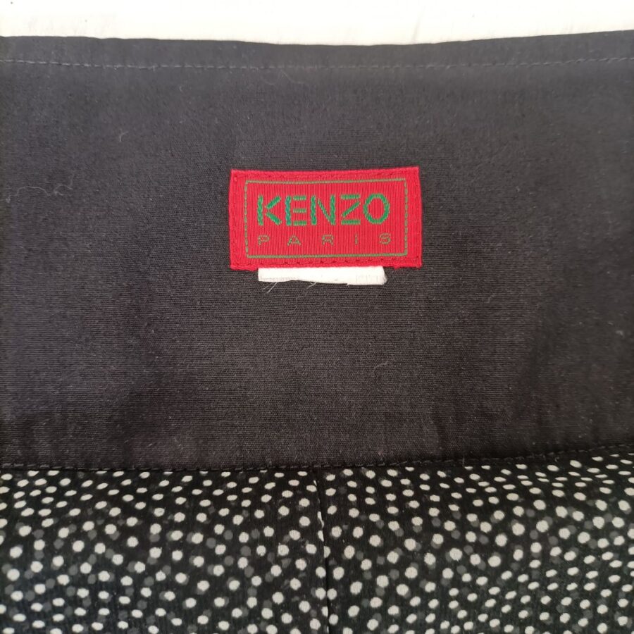 Gonna nera a pois Kenzo vintage