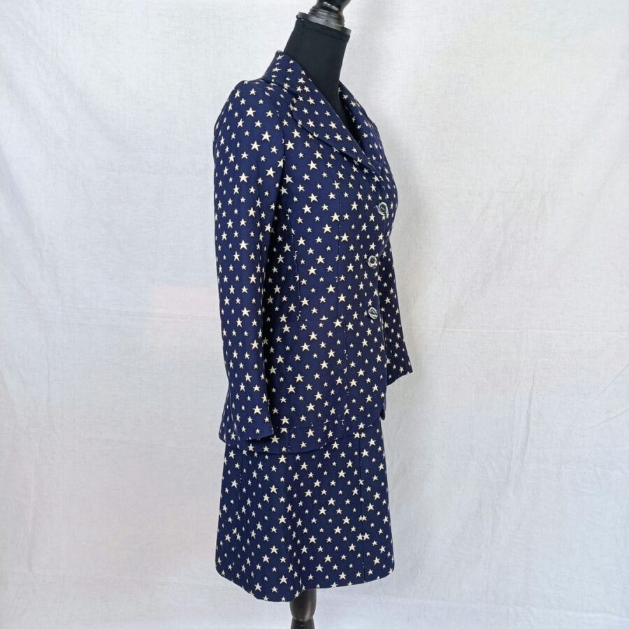 vintage skirt suit with stars