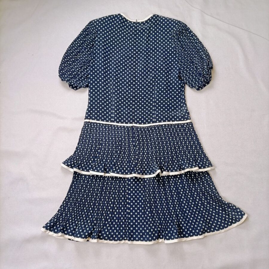 Vestito vintage anni 70 sartoriale in seta