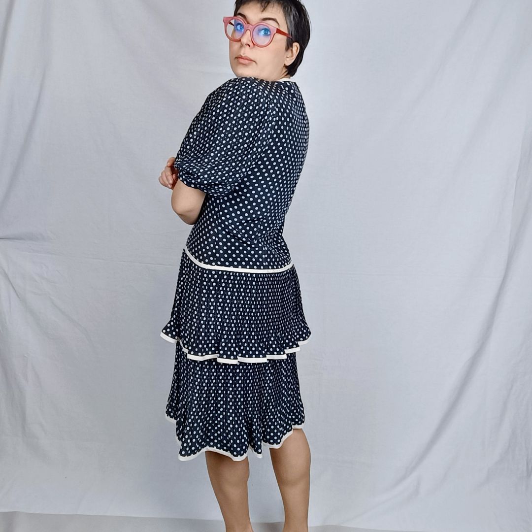 vestito vintage a pois