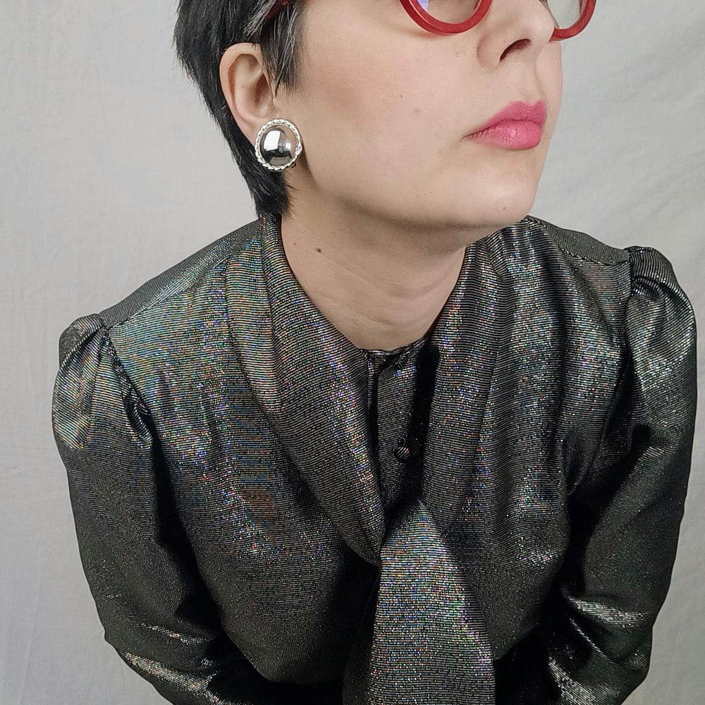 Orecchini Monet bigiotteria vintage anni '60 - immagine 4