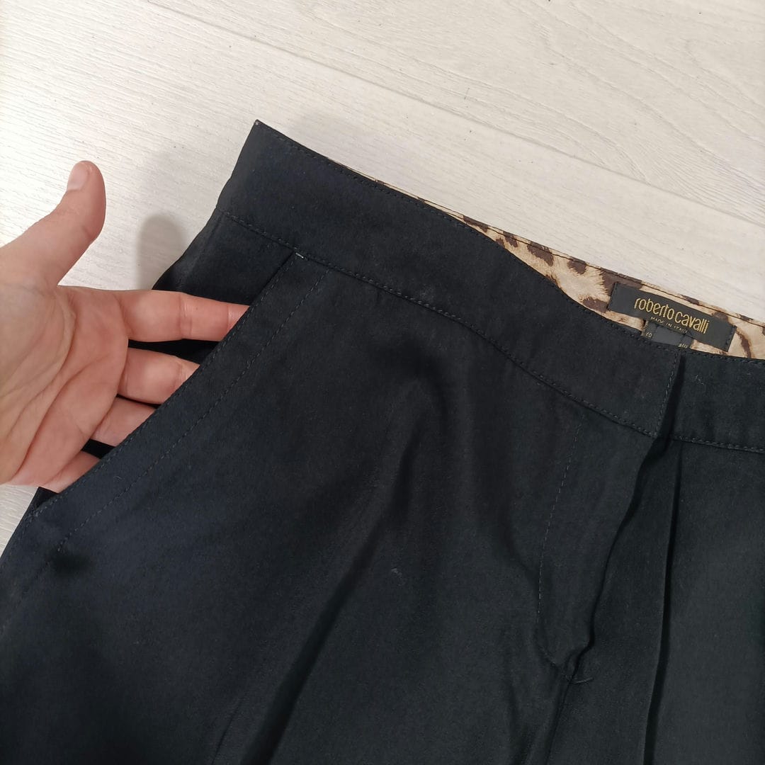 pantaloni neri dritti donna