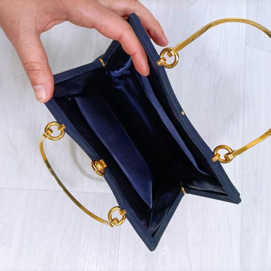 borsa a mano blu