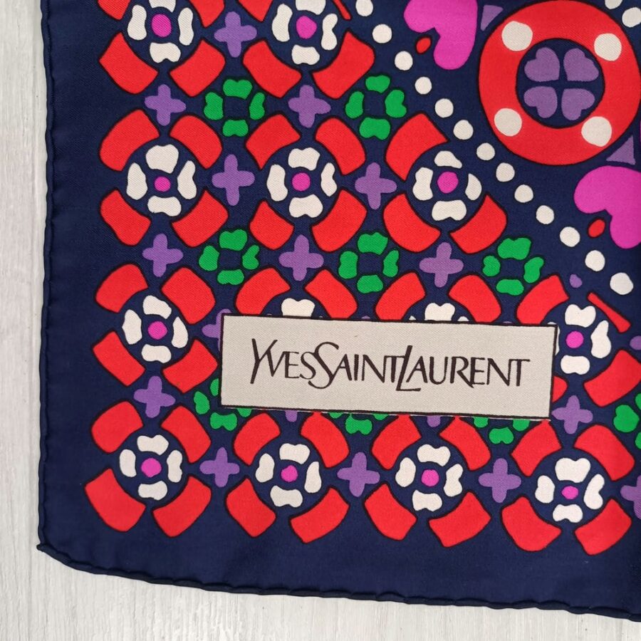 Foulard YSL vintage anni Settanta