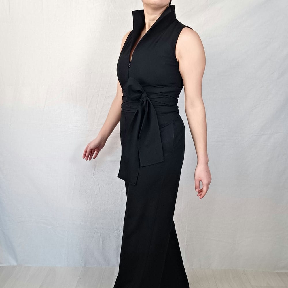 vintage black elegant jumpsuit