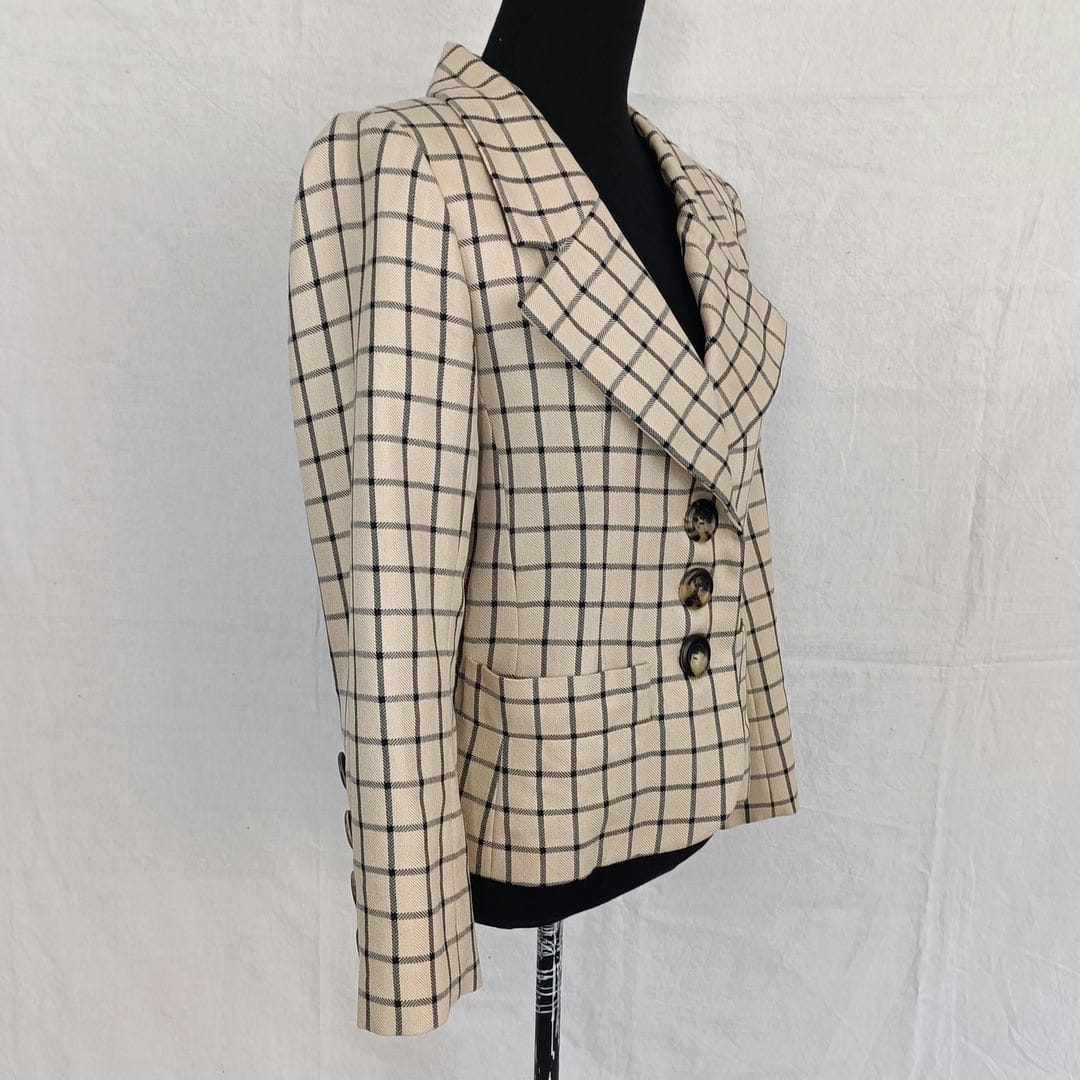 preppy checked jacket