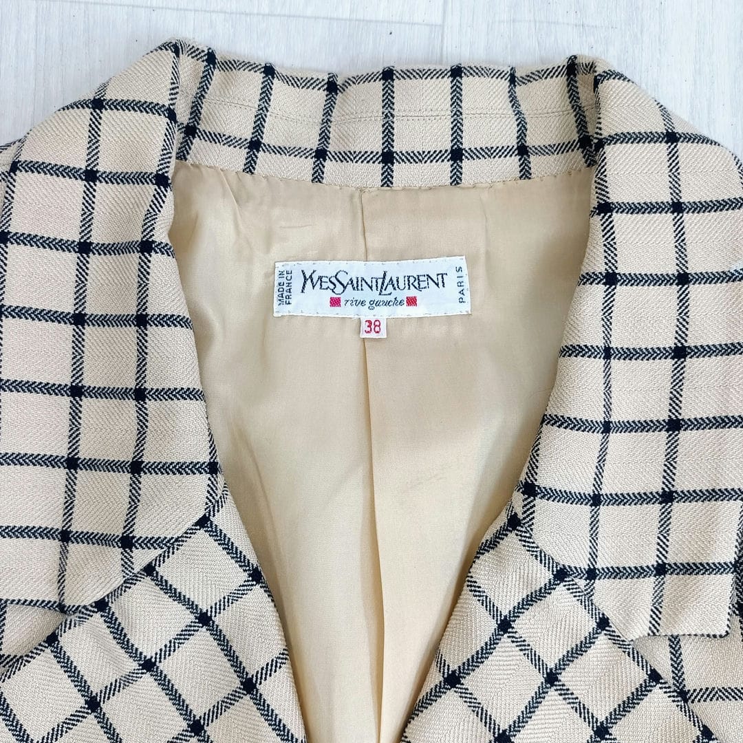 YSL giacca a quadri
