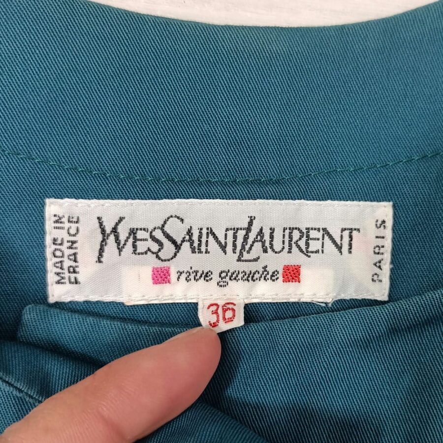 Blazer verde petrolio YSL vintage