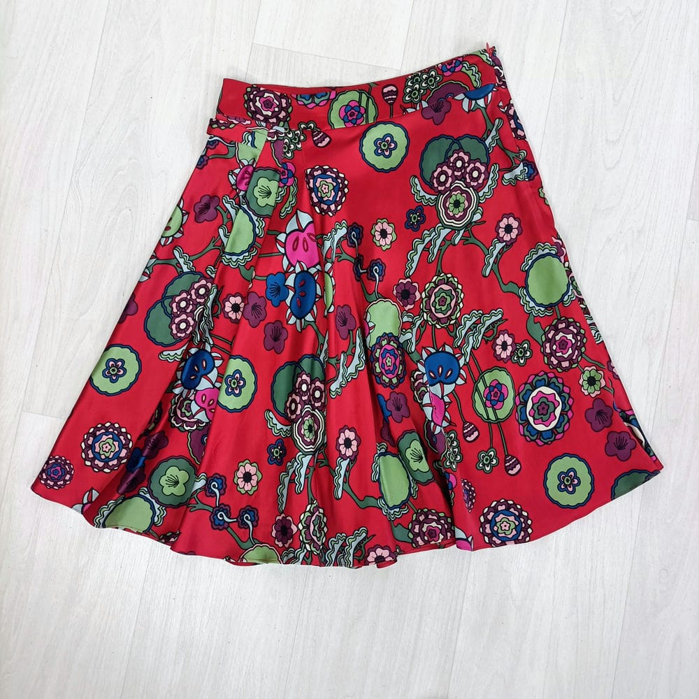 Gonna bohostyle in seta Kenzo vintage